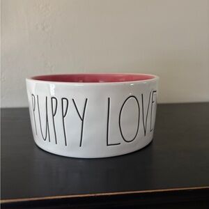 Rae Dunn Artisan Collection Bowl dog pet feeding dish. Puppy Love